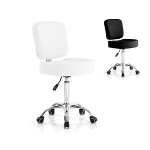 White square chair with backrest DP9940B20 bw