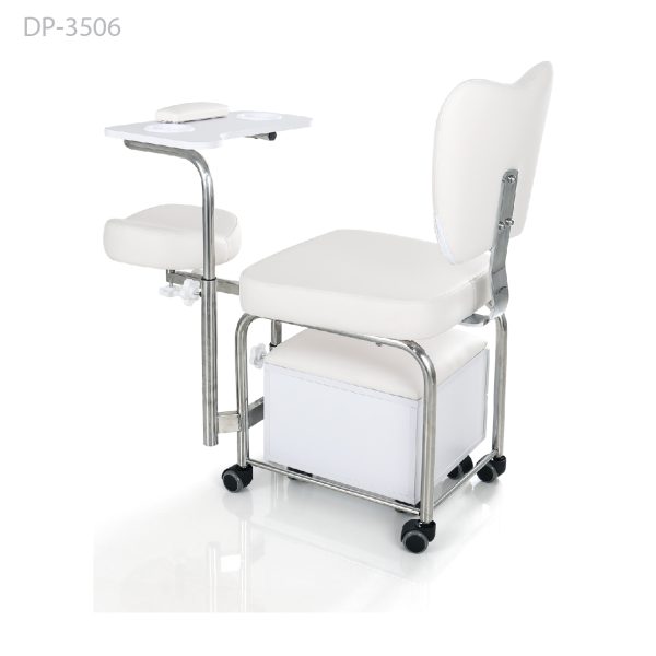 ⁦MANICURE-PEDICURE CHAIR  - כיסא משולב מניקור פדיקור עם כיסא ושתי מגירות וגלגלים⁩ – תמונה ⁦5⁩