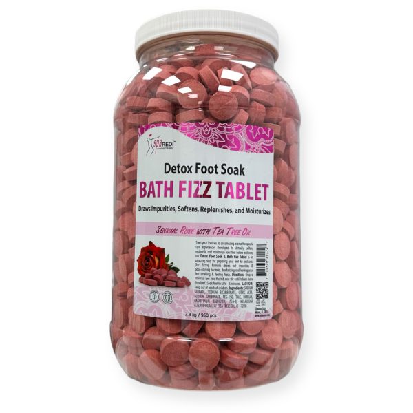 Bath fizz tablet -  סבון דטוקס לרגליים - פרח חושני עם שמן עץ התה - 950 יח