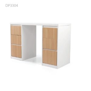 שולחן עבודה לבן משולבת עץ DP-3304