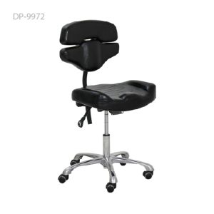 כיסא עבודה מתאים למקעקע עם גלגלים שחור  דגם  DP-9972