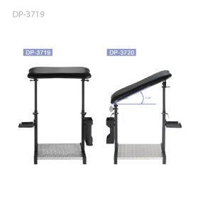 משענת יד שחורה מתכווננת למקעקע DP-3719