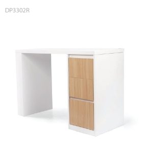 שולחן עבודה לבן בשילוב עץ מגירות מימין DP-3302R